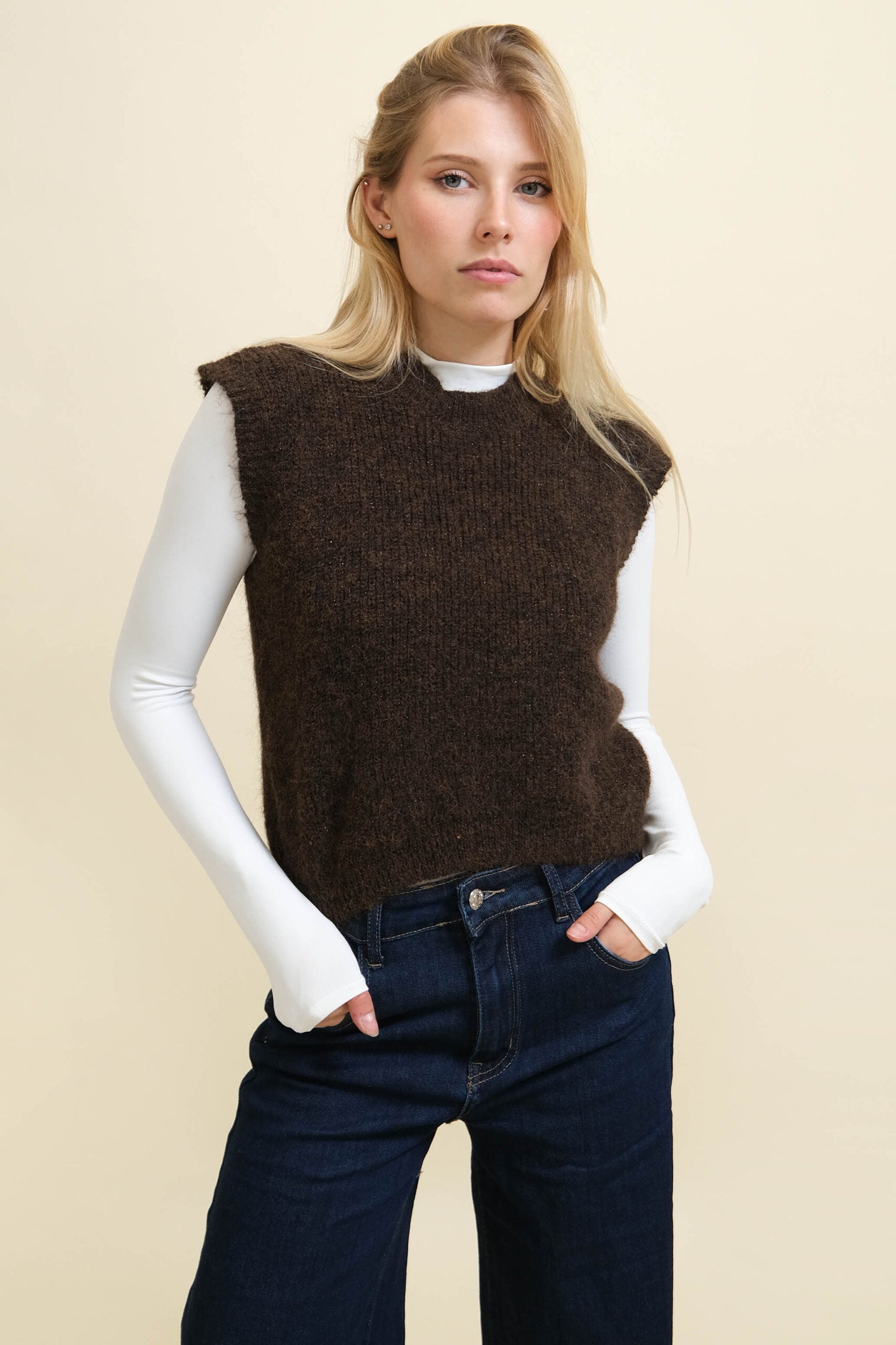 GILET CREAM GLOW