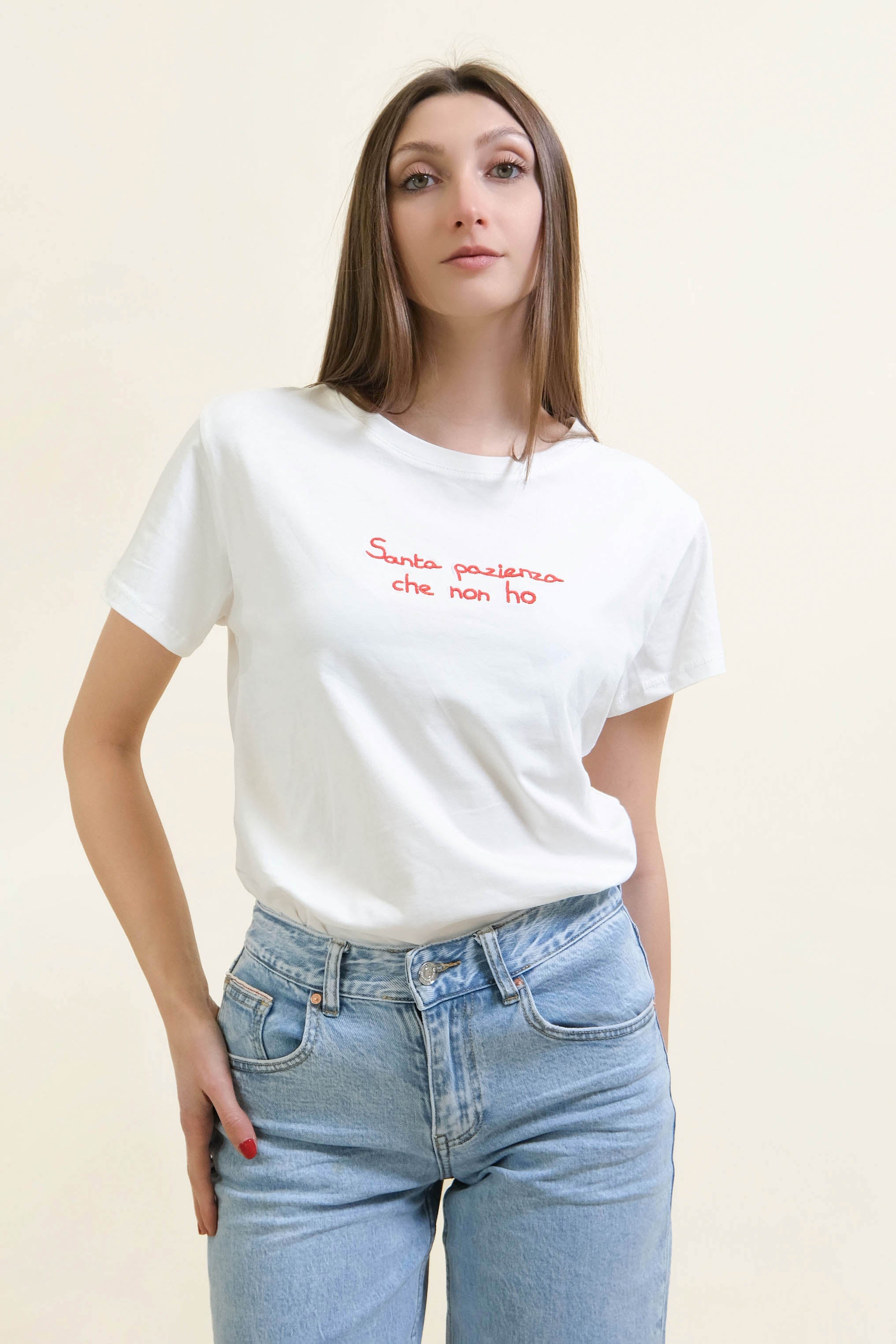 T-SHIRT "SANTA PAZIENZA CHE NON HO"