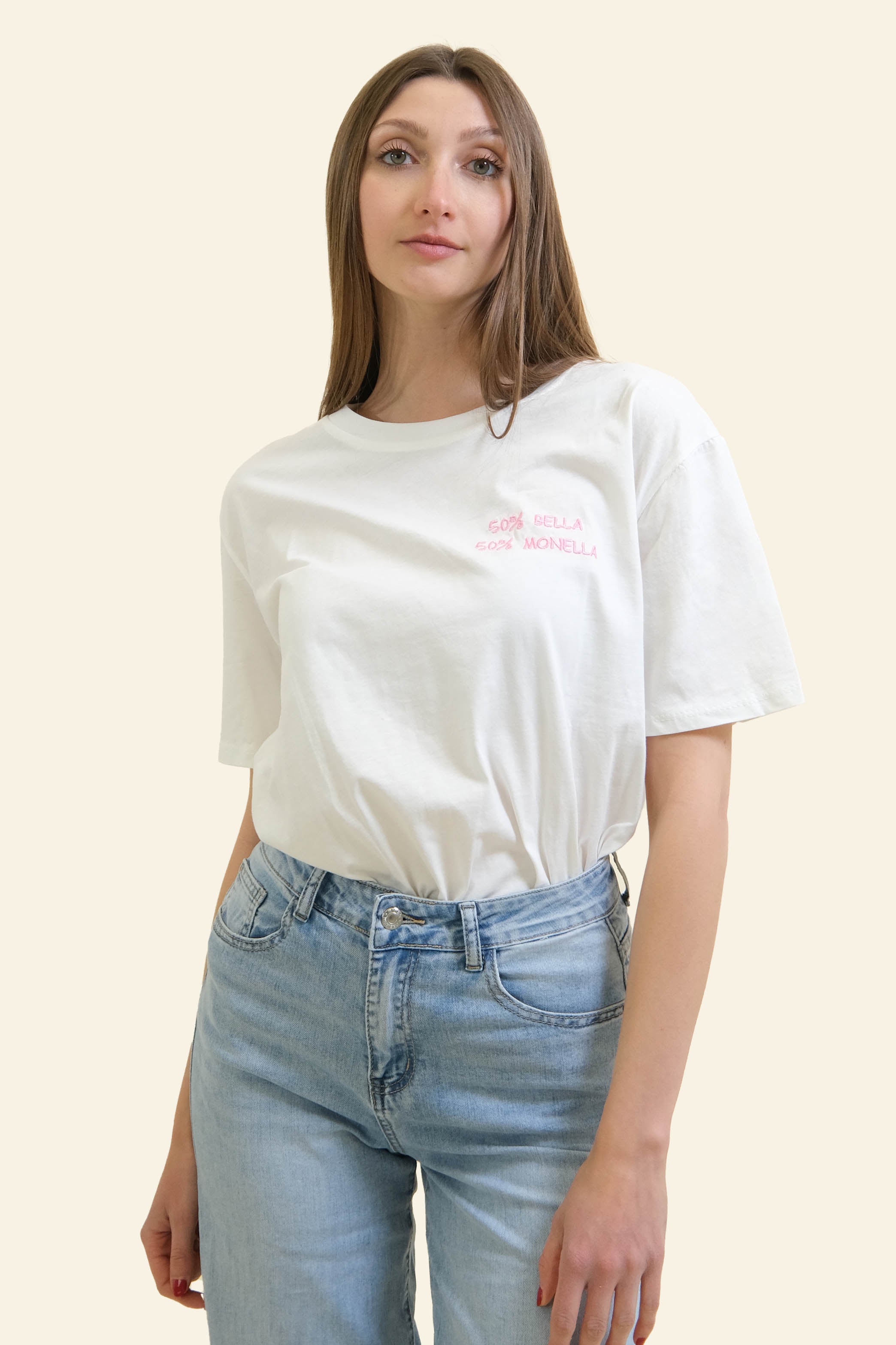 T-SHIRT "50%BELLA 50%MONELLA"