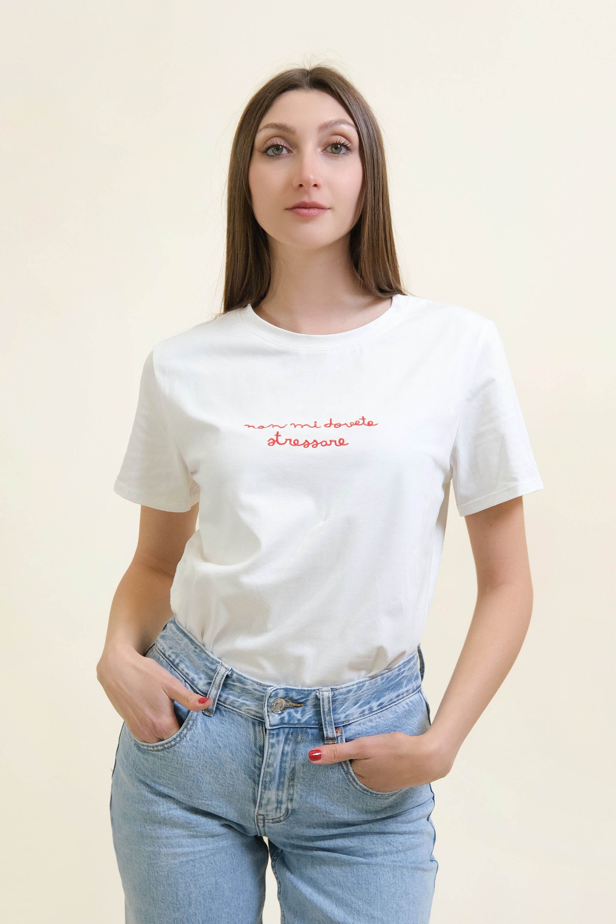 T-SHIRT "NON MI DOVETE STRESSARE"