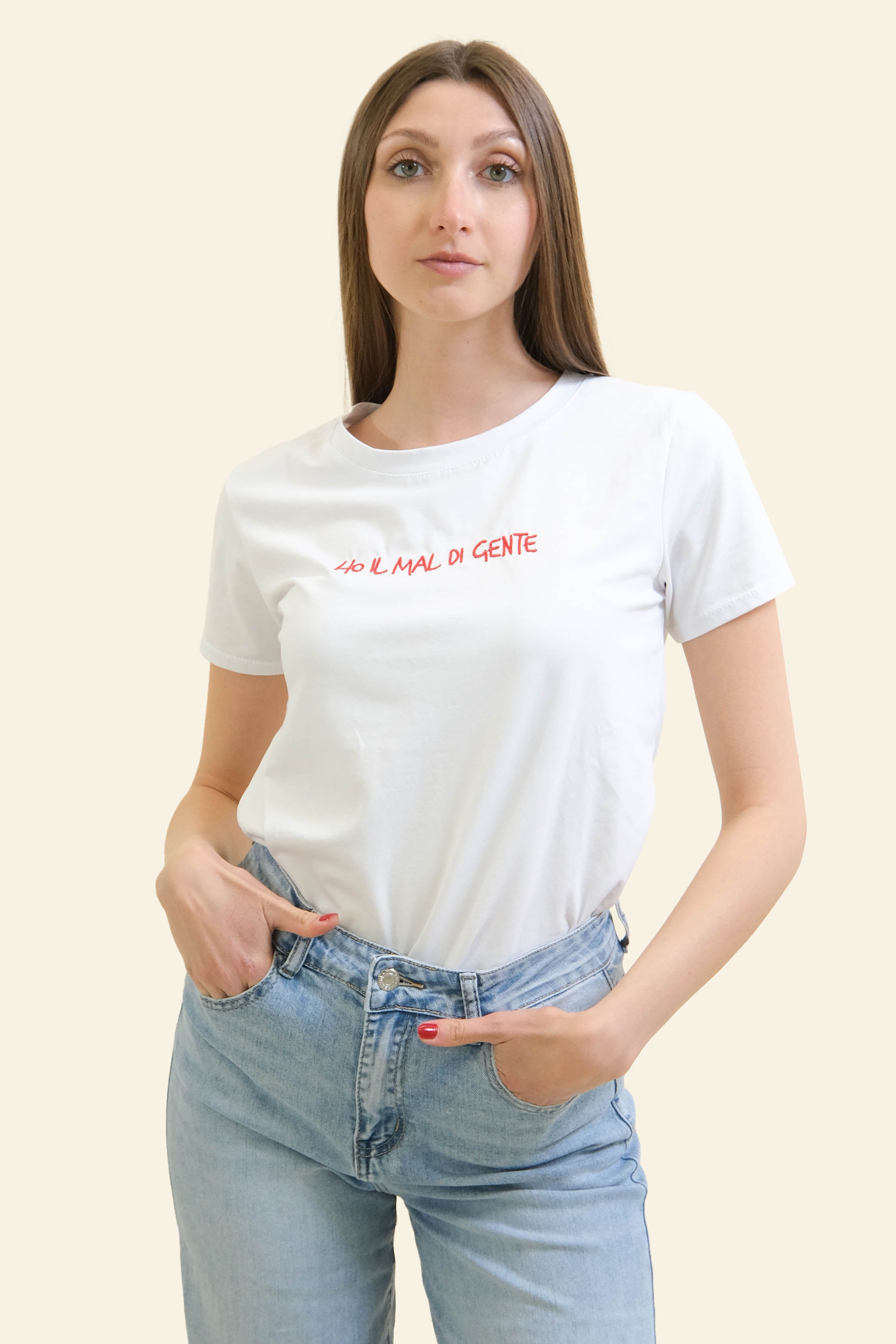 T-SHIRT "HO IL MAL DI GENTE"