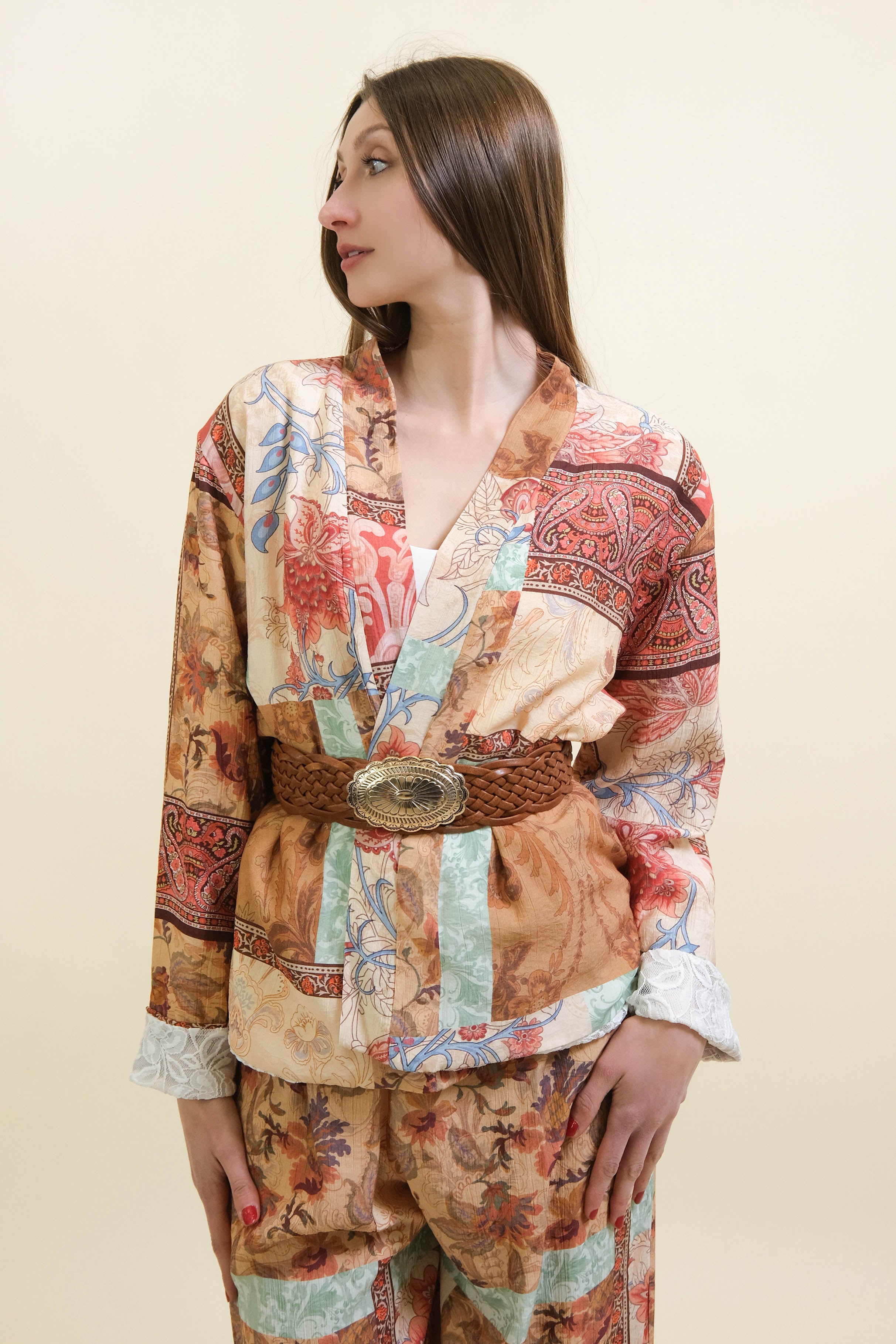 KIMONO FALL LEAVES