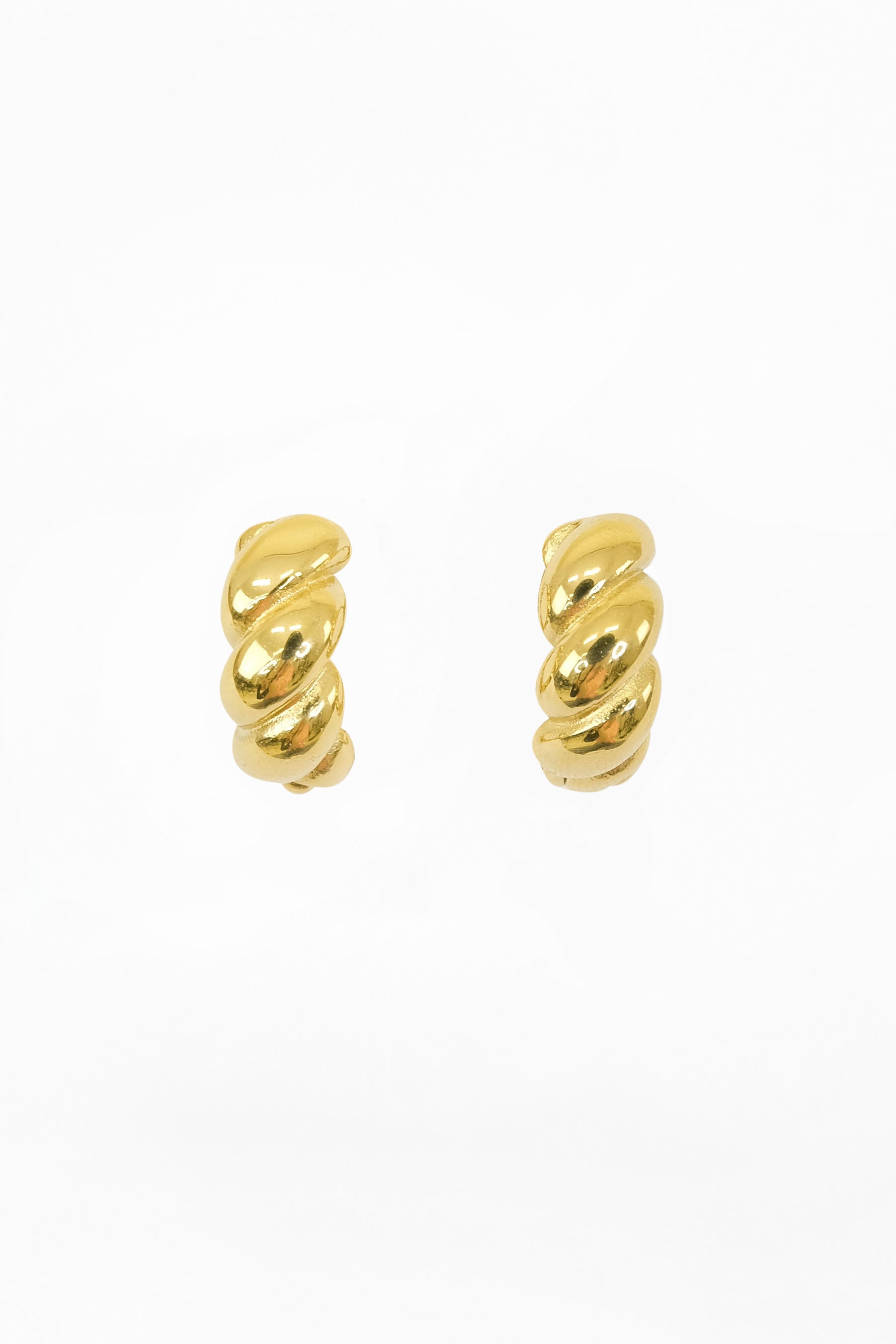 ORECCHINI WOVEN HOOPS