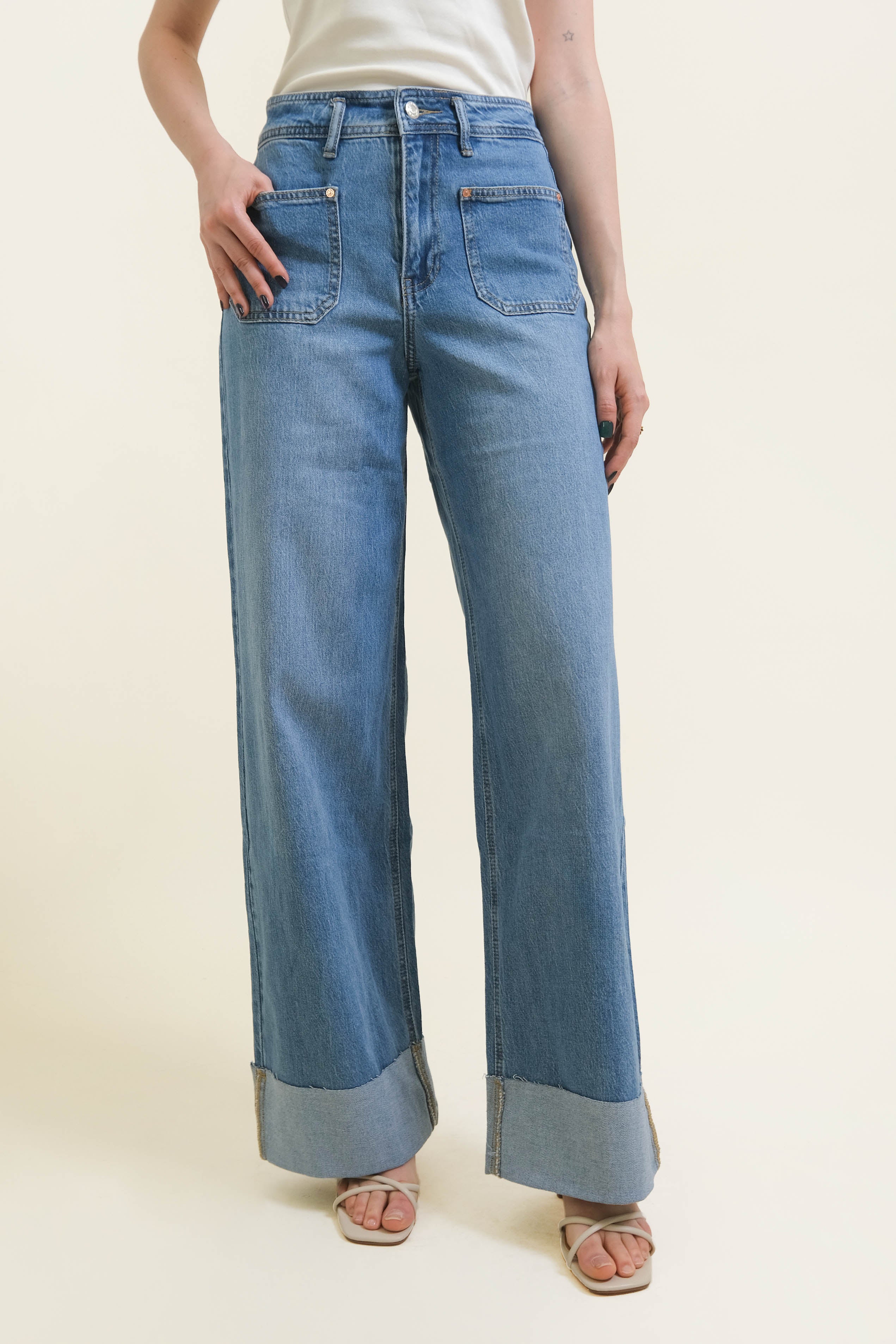 JEANS RISVOLTO CHILL