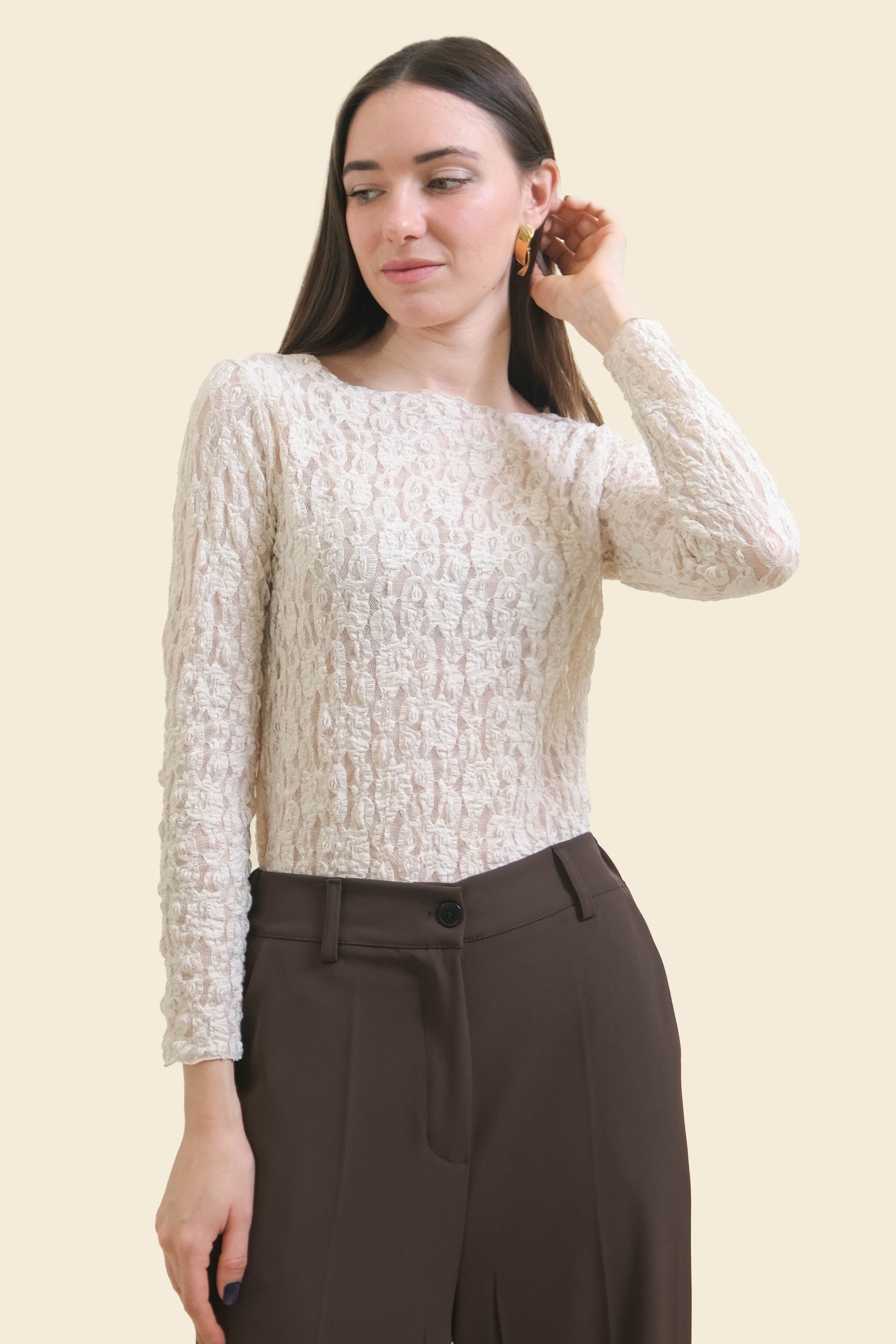 MAGLIA PIZZO VICHY 3D