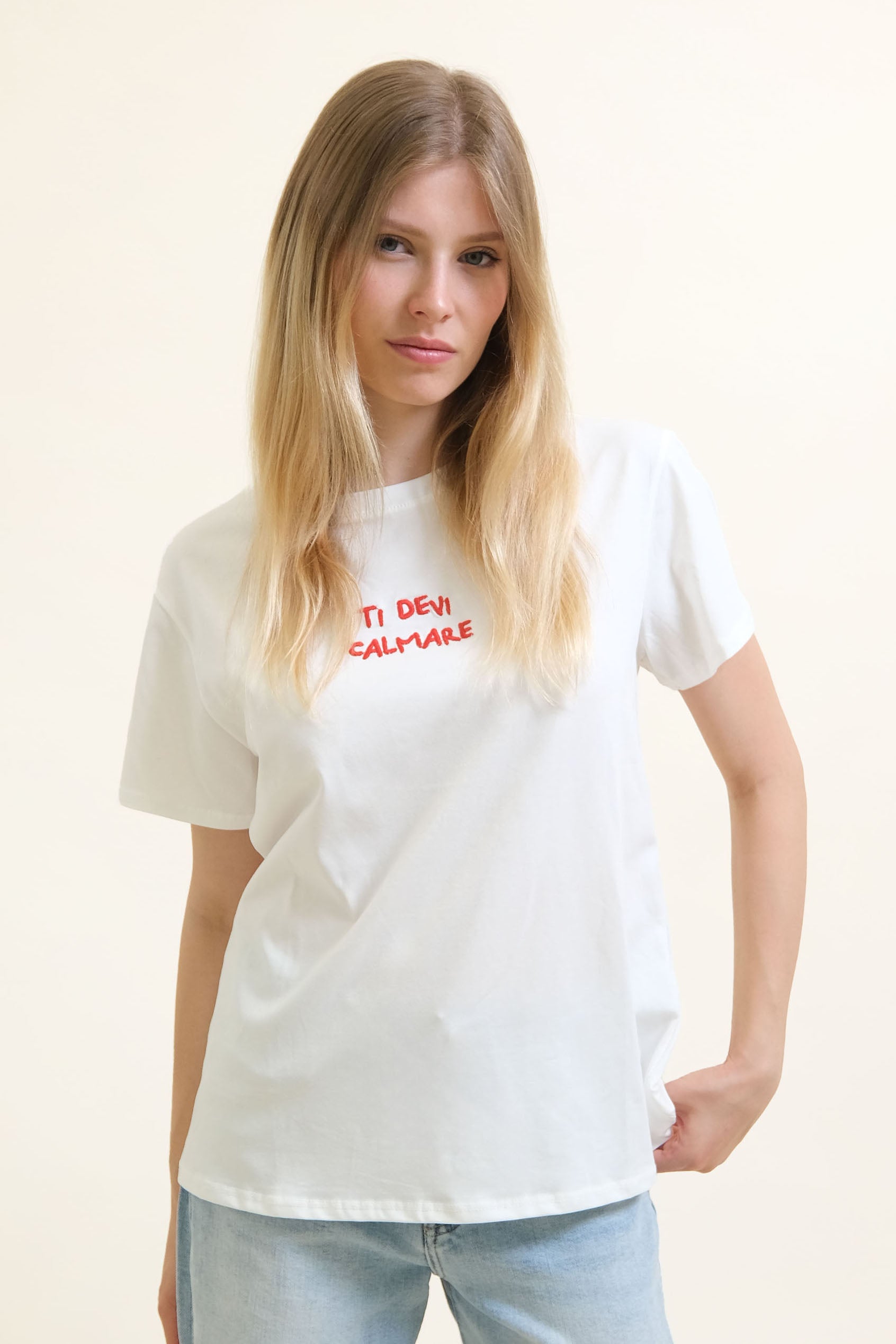 T-SHIRT "TI DEVI CALMARE"