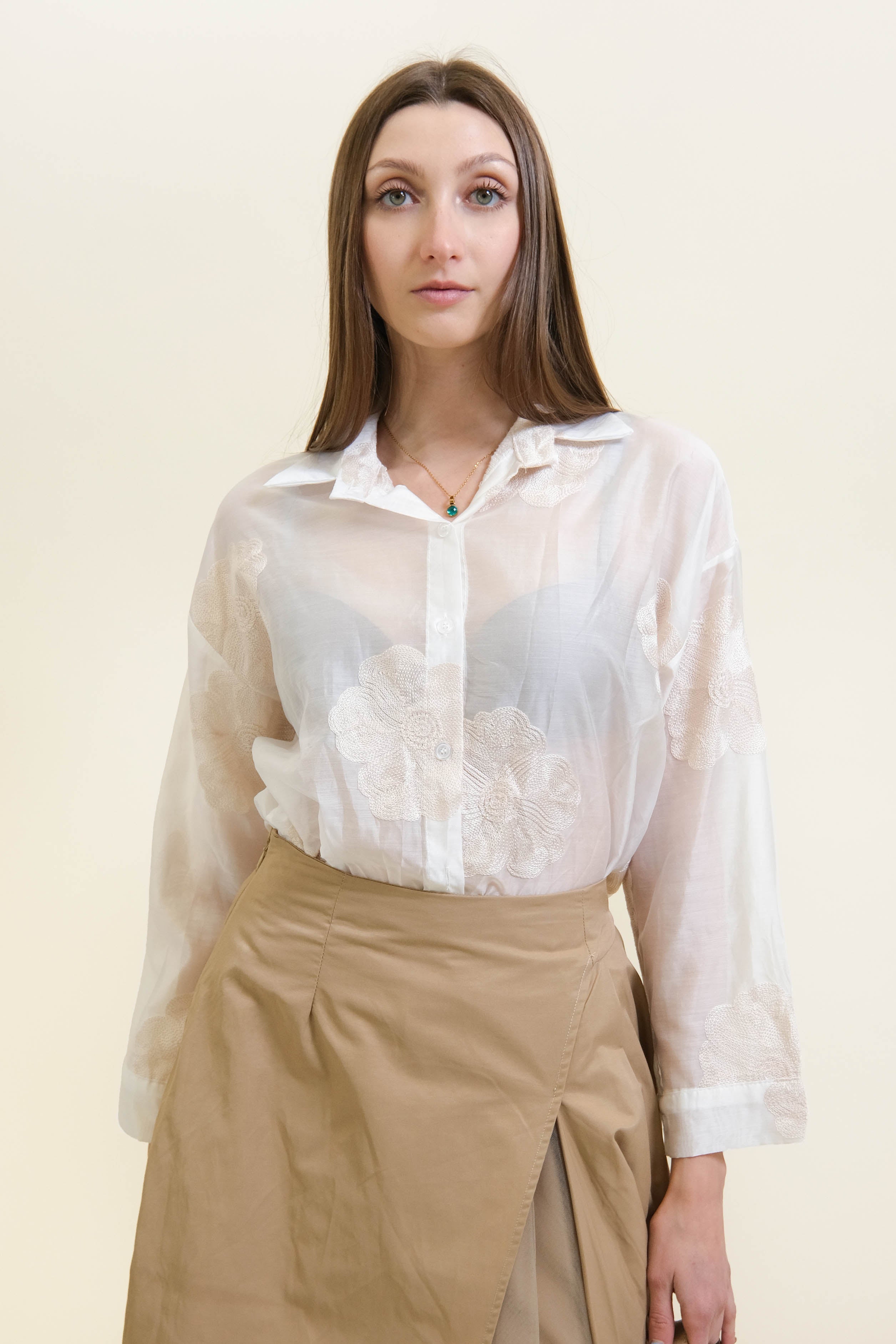 CAMICIA FLOWERY SIDE