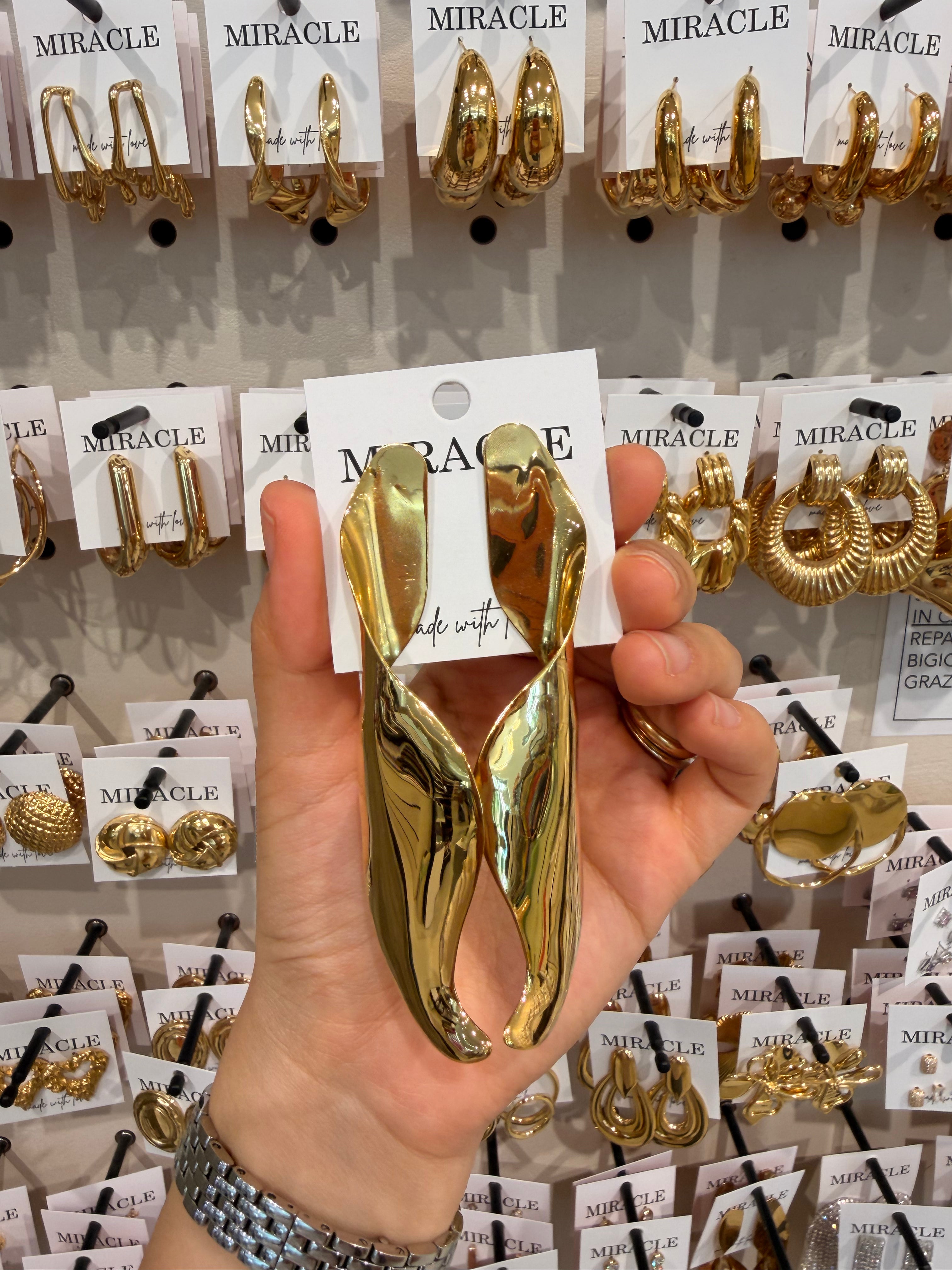 ORECCHINI GOLD LEAVE