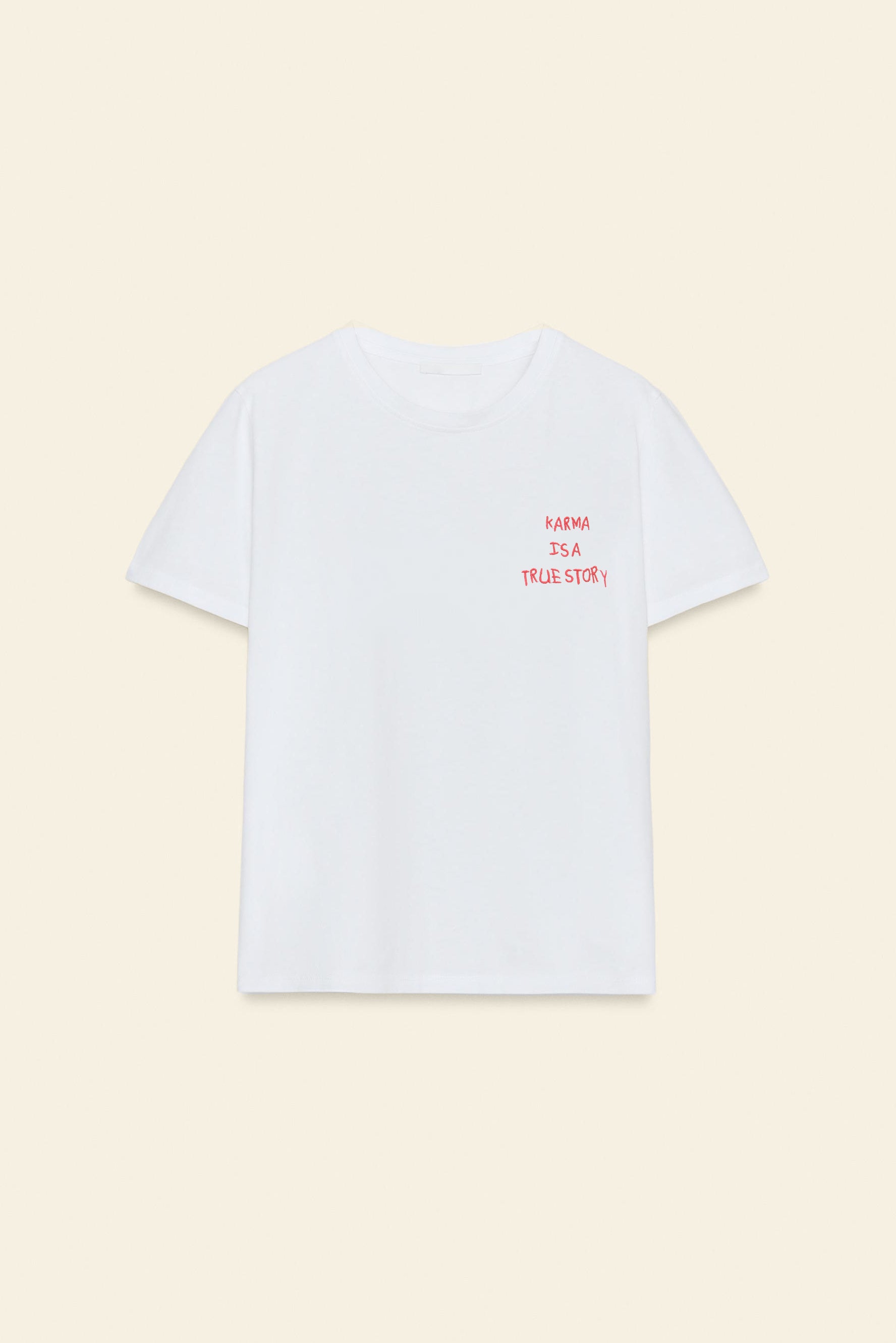 T-SHIRT "KARMA IS A TRUE STORY"