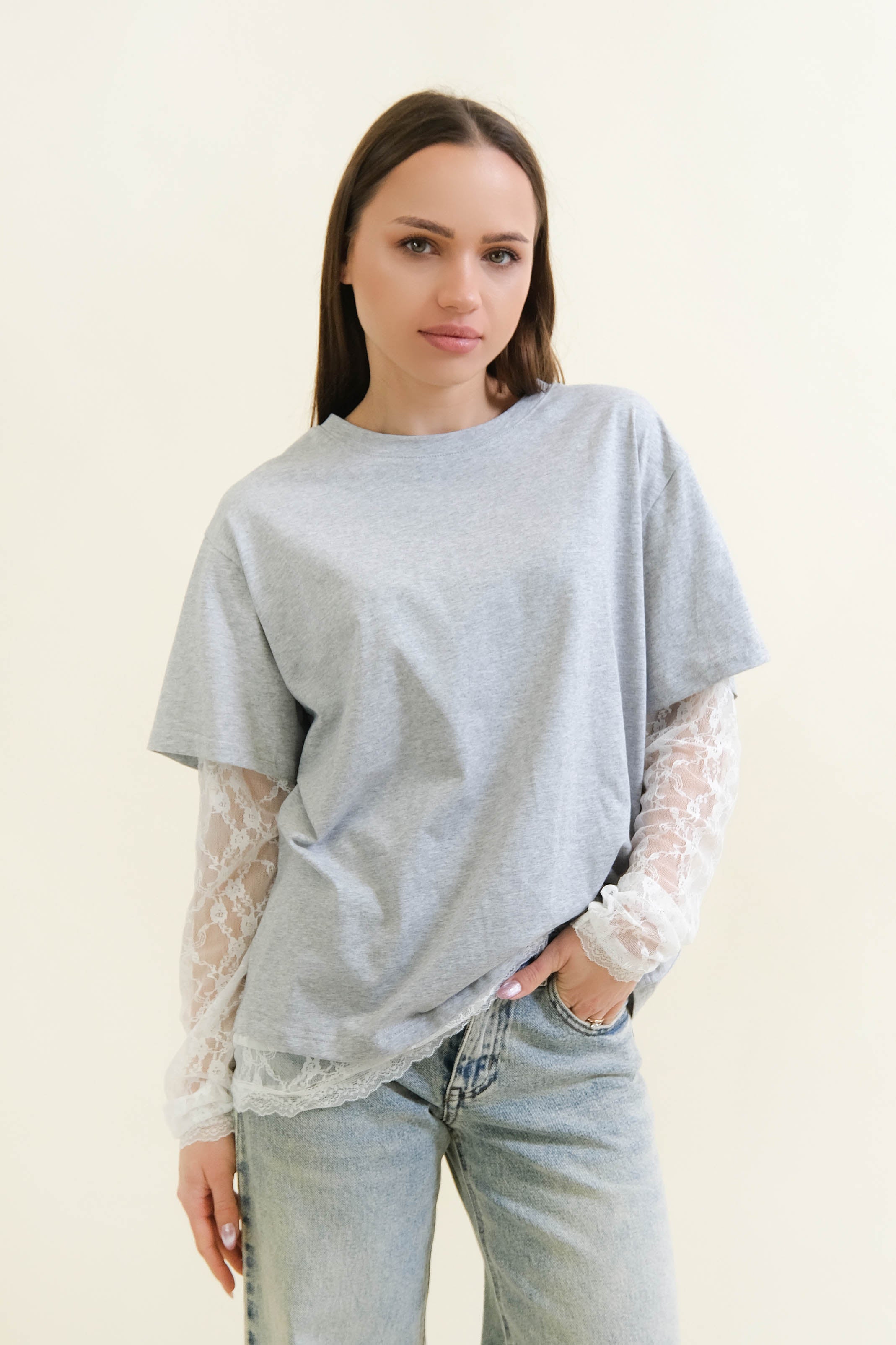 T-SHIRT DUO LACE