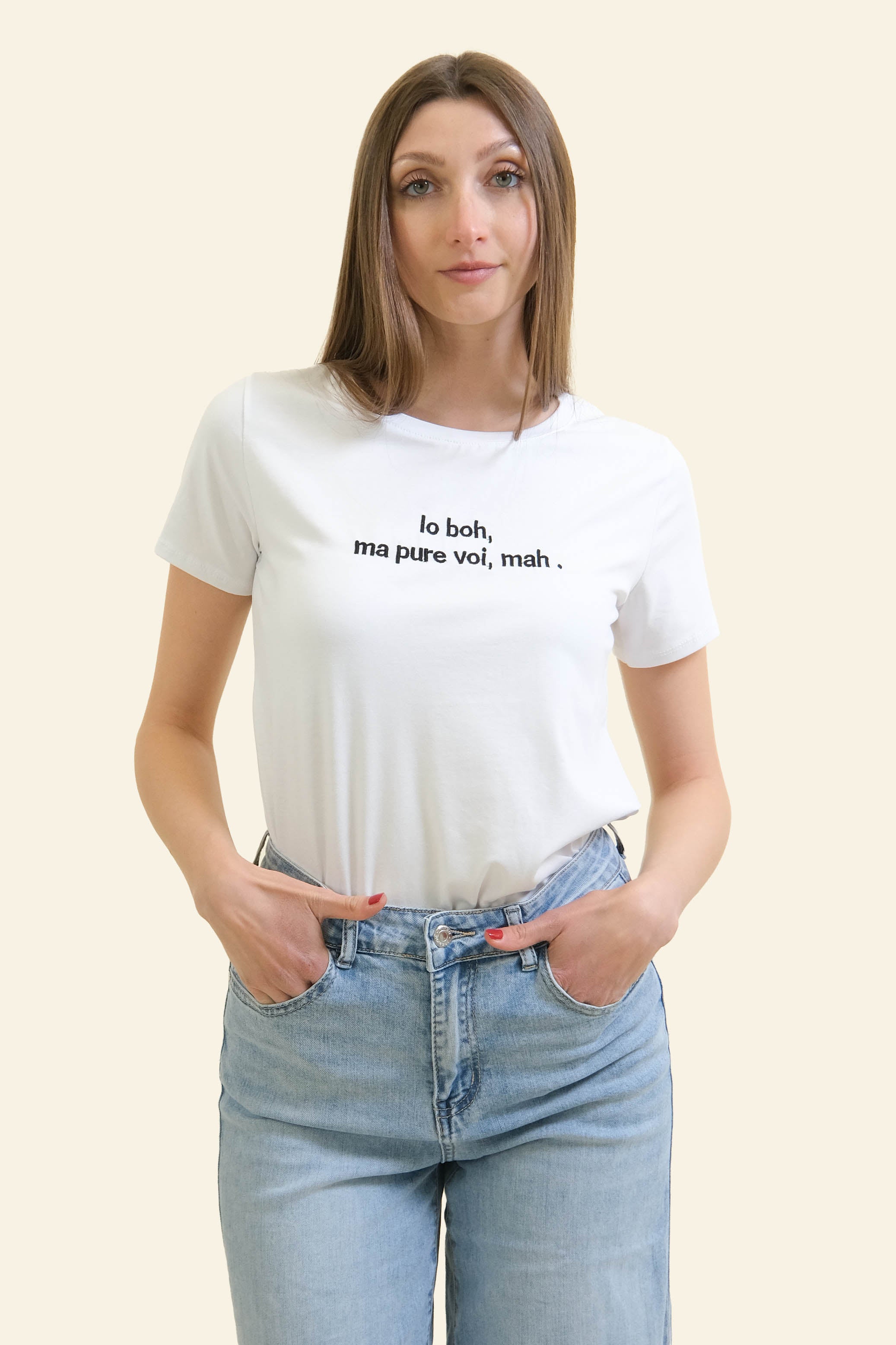 T-SHIRT "IO BOH, MA PURE VOI, MAH."